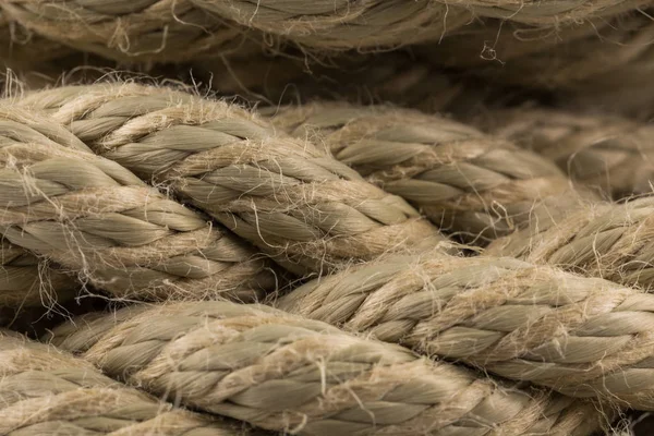 Close Old Frayed Boat Rope Background — Stock Photo, Image