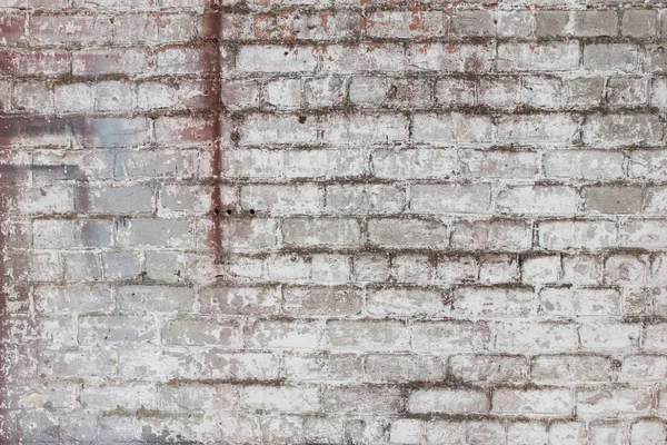 Grungy Ziegel Weiß Schmutzige Wand Hintergrund Textur — Stockfoto