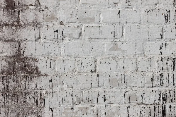 Brique blanc sale fond de mur — Photo