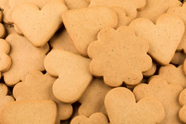 Galletas corazones de jengibre — Foto de Stock