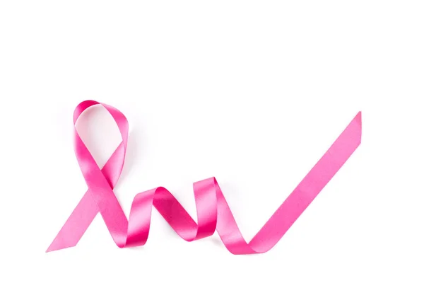 Pita kanker payudara merah muda terisolasi — Stok Foto