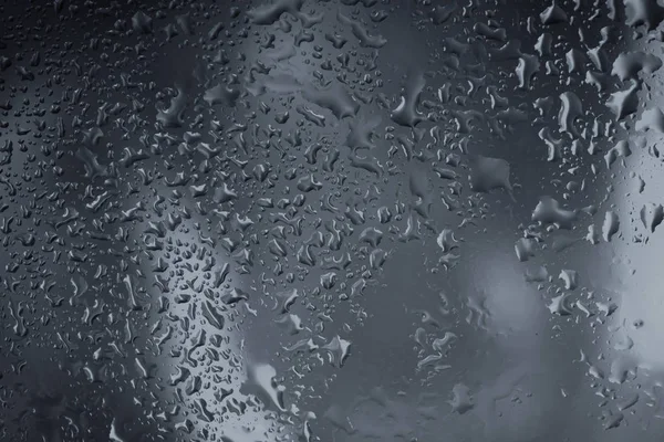 Drops of rain on glass — Stock Photo, Image