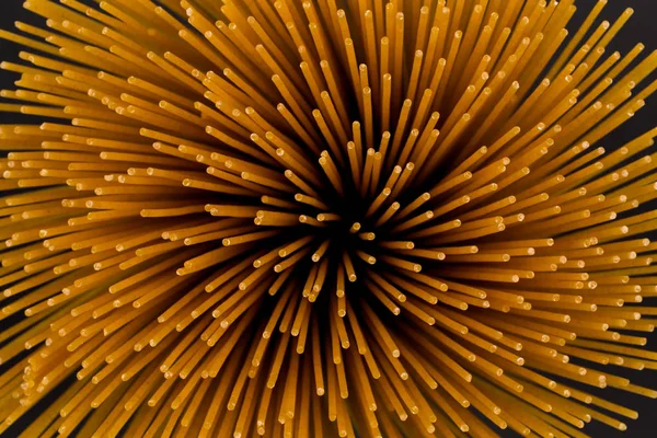 Flower of whole wheat spaghetti — Stock Photo, Image
