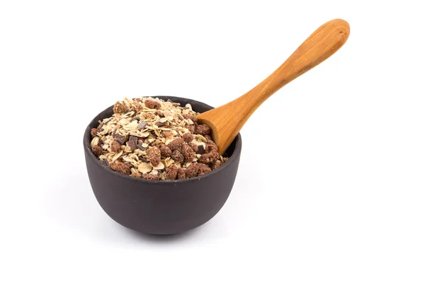 Aveia saudável granola muesli cereais — Fotografia de Stock