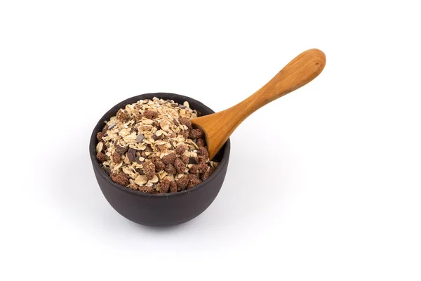 Egészséges zab granola, müzli gabonafélék — Stock Fotó