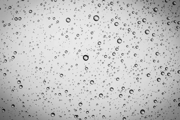 Gotas de água no vidro — Fotografia de Stock