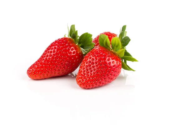 Red ripe strawberry fruits — Stock Photo, Image