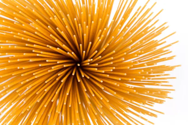 Flower of whole wheat spaghetti — Stock Photo, Image