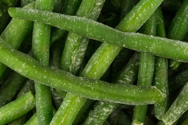 Mrożonych warzyw cięcia zielona fasola — Zdjęcie stockowe