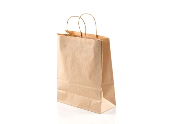 Újrahasznosított papír bevásárló táska — Stock Fotó