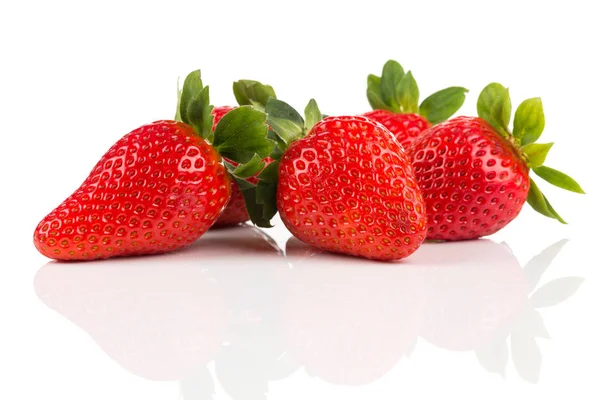 Red ripe strawberry fruits — Stock Photo, Image