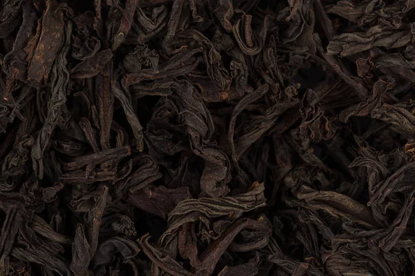 Черный чай Листья близко — стоковое фото