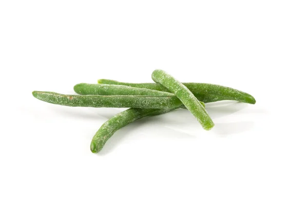 Feijão verde cortado congelado vegetal — Fotografia de Stock