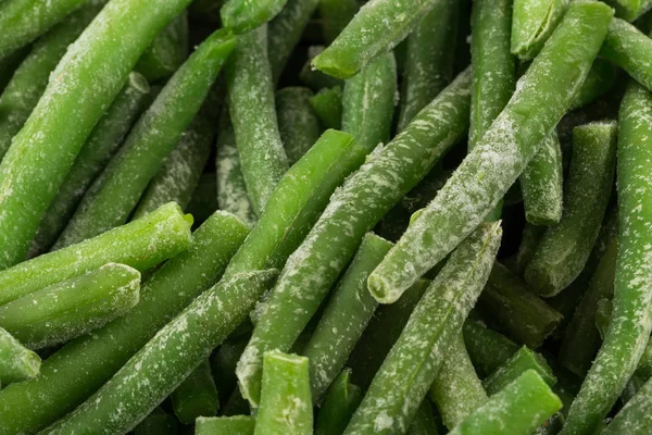 Frijoles verdes congelados cortados vegetales —  Fotos de Stock