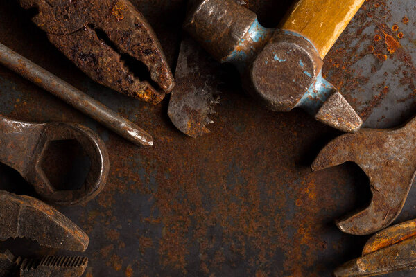 Old rusty tools