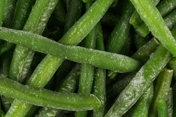 Frijoles verdes congelados cortados vegetales —  Fotos de Stock