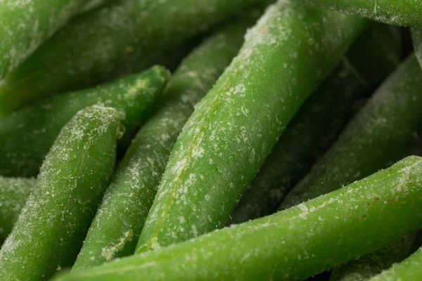 Frijoles verdes congelados cortados vegetales —  Fotos de Stock