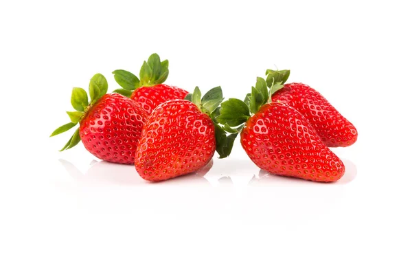 Red ripe strawberry fruits — Stock Photo, Image