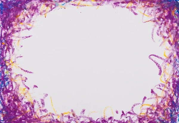 crayons blue purple frame texture background close up shot