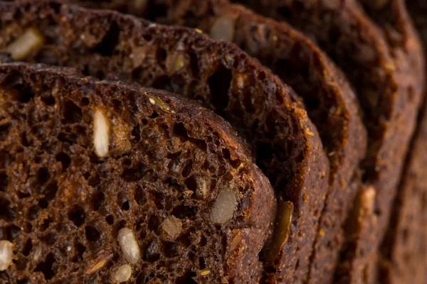 Fetta di pane nero — Foto Stock