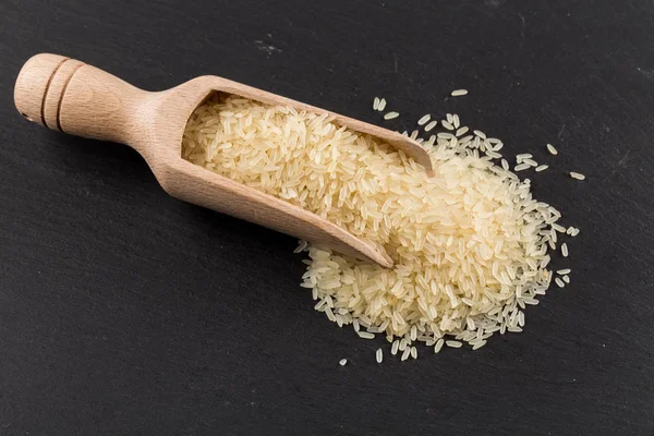 Rice in scoop — Stock Photo, Image