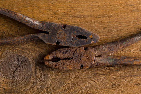 Old rusty pliers tools — Stock Photo, Image