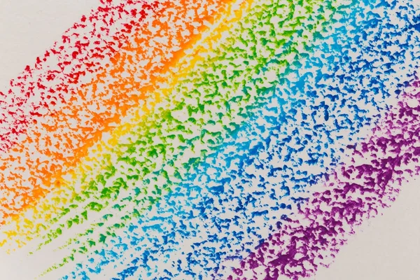 Fondo de crayón arco iris — Foto de Stock