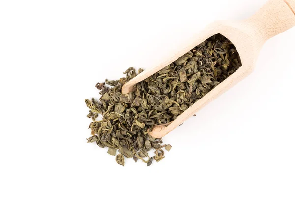Schwarzpulver grüner Tee — Stockfoto