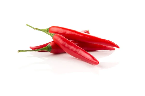 Fresh red chili on white background — Stock Photo, Image