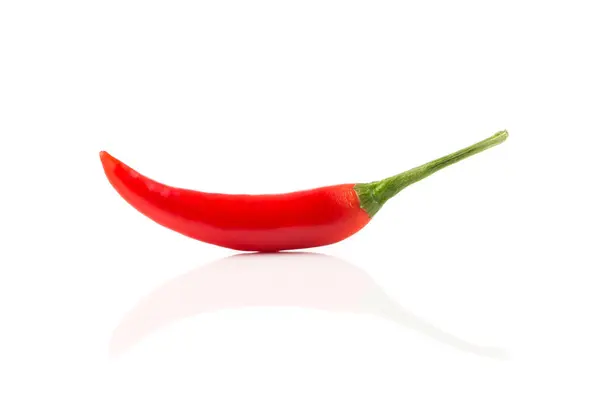 Fresh red chili on white background — Stock Photo, Image