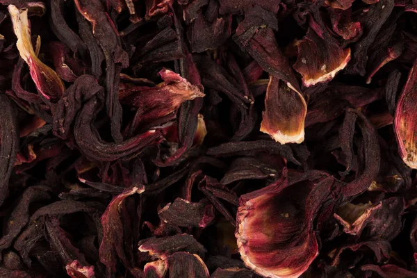 Tas de thé aromatique Hibiscus — Photo