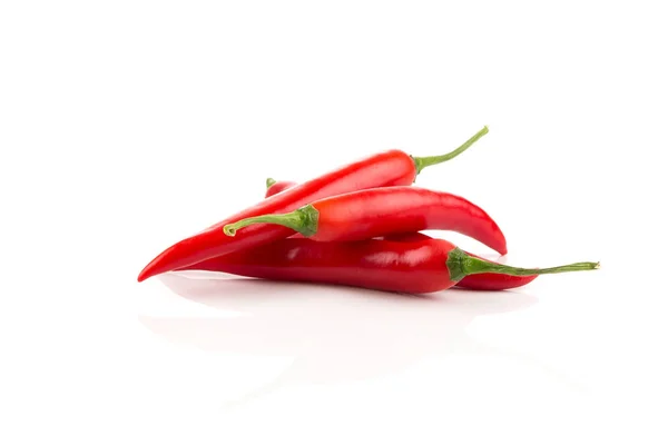 Fresh red chili on white background — Stock Photo, Image