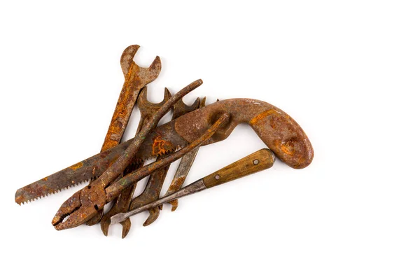 오래 된 녹슨 도구 절연 — 스톡 사진