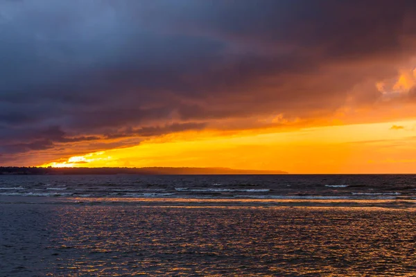 美しい海の夕日 自然の構成 — ストック写真