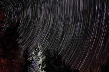 Star Trails - Rocky Dağları