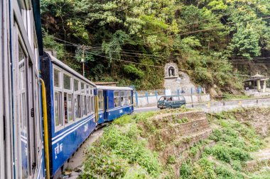 Oyuncak tren Darjeelng içine alarak