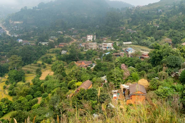 Liten by nära Pokhara Nepal — Stockfoto