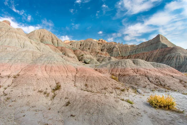 Vista panorámica de las Badlands Características geológicas — Foto de Stock