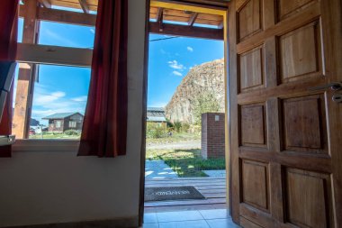 Looking out of front door