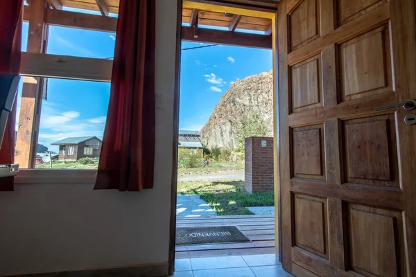 Looking out of front door
