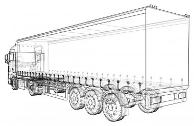 Download Truck Rendering Free Vector Eps Cdr Ai Svg Vector Illustration Graphic Art