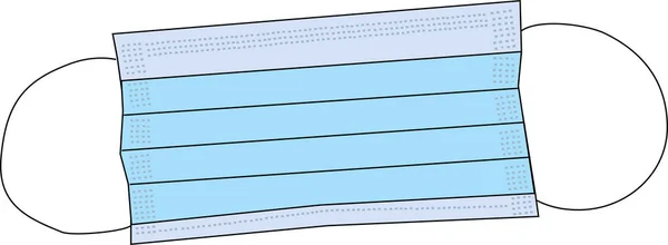 Güvenlik için basit mavi maske