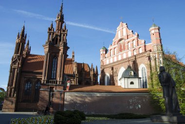 St. Anne Kilisesi ve Vilnius, Litvanya Bernardine Manastırı Kilisesi