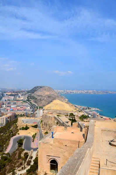 Santa Barbara Hrad Alicante Costa Blanca Španělsko — Stock fotografie