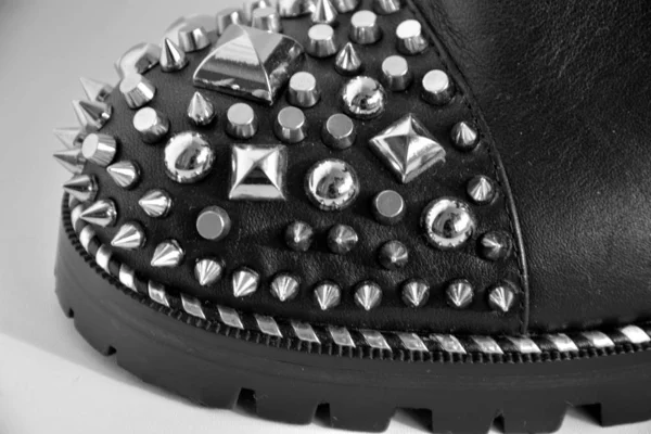 Pregos Metal Rebites Indústria Calçados — Fotografia de Stock