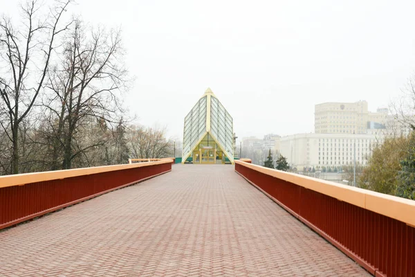 Puente Peatonal Andreevsky Pushkin Moscú Rusia —  Fotos de Stock
