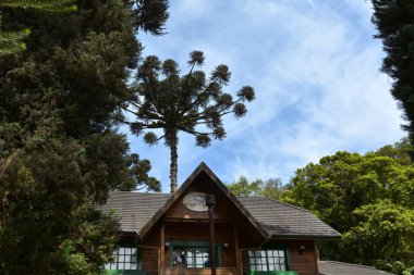 Gramado, Rio Grande do Sul, Brezilya - 19.11.2019: Gramado 'da güzel evler