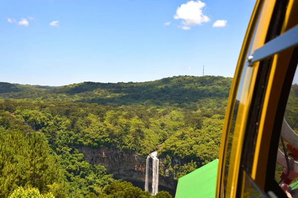 Vista Cachoeira Caracol Cascata Caracol Parque Serra Cidade Canela Rio — Fotografia de Stock