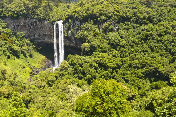 View Caracol Waterfall Cascata Caracol Serra Park Canela City Rio — 스톡 사진