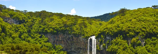 Veduta Della Cascata Caracol Cascata Caracol Serra Park Canela City — Foto Stock